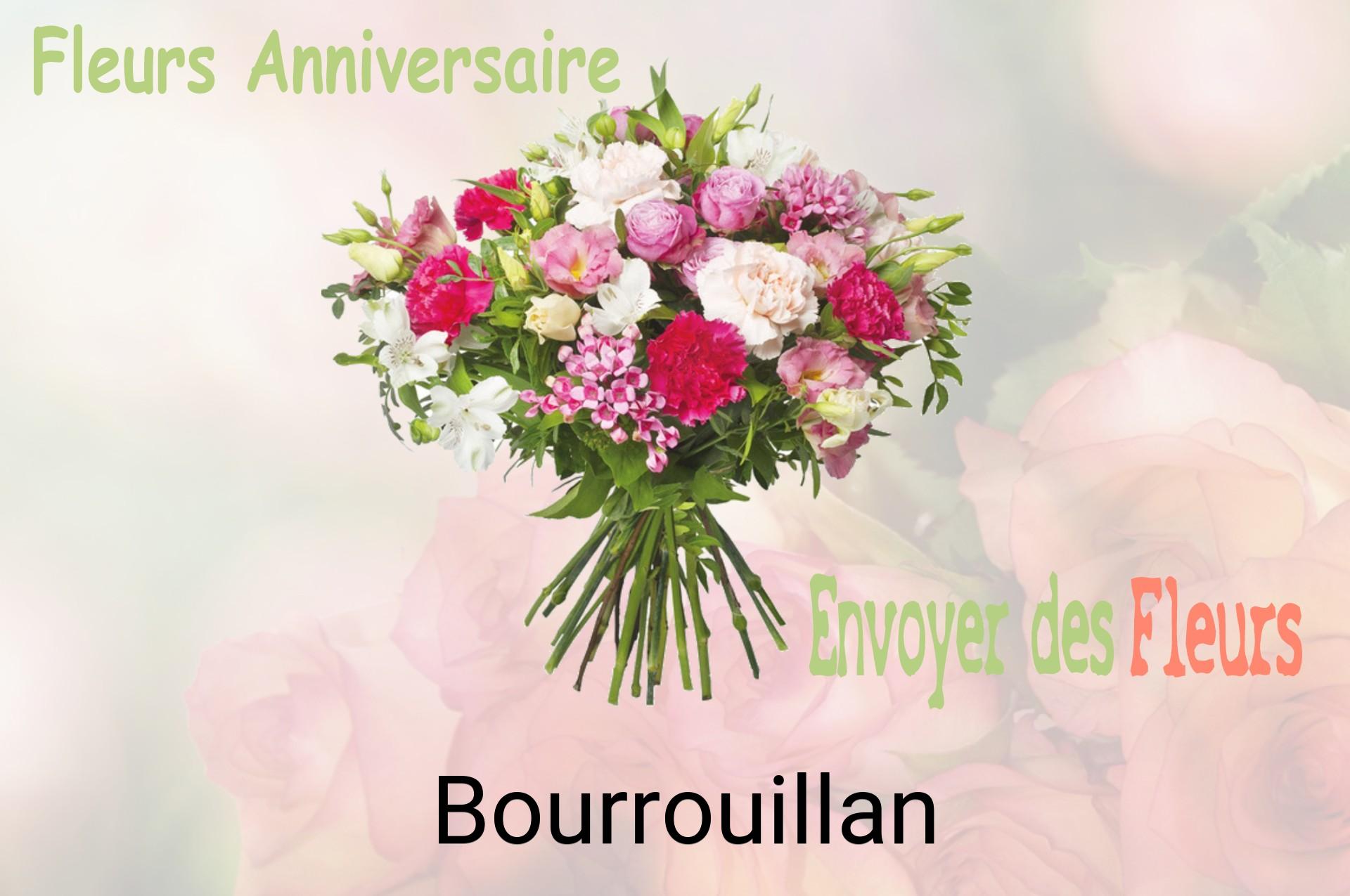 Bouquet de fleurs d’anniversaire livré à Bourrouillan